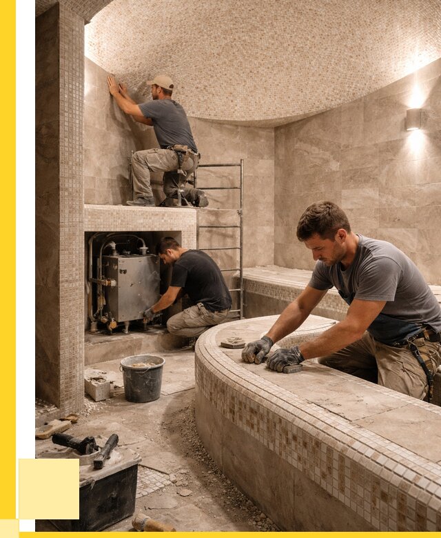 Монтаж хамамов под ключ в Нижнекамске от 253475 р. ЭриданНжм