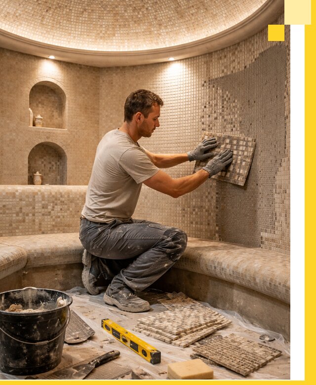 Устройство и монтаж домашнего хамама под ключ в Нижнекамске