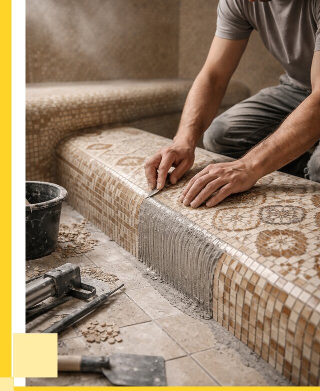 Плитка для хамама под ключ в Нижнекамске от 3549 р. | ЭриданНжм