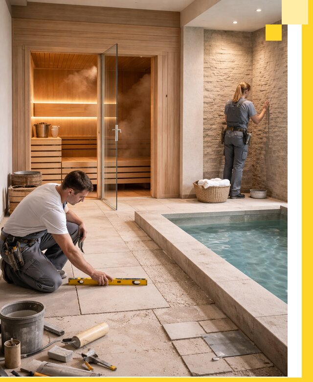 Комплексный дизайн и отделка интерьеров SPA под ключ в Нижнекамске